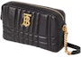 Buy Bolso Burberry Lola Pequeño de Cuero Acolchado Negro Tipo Cámara