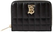 Buy バーバリー キルティングローラ財布 (黒/ライトゴールド)