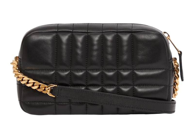 Order Burberry Quilted Leather Mini Lola Camera Bag Black/Gold-tone