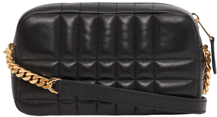 Burberry Beg Kamera Mini Lola Kulit Quilted Hitam/Emas Order Burberry Beg Kamera Mini Lola Kulit Quilted Hitam/Emas