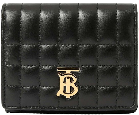 Dompet Lipat Kecil Burberry Quilted Leather Lola Hitam / Emas Terang Buy Dompet Lipat Kecil Burberry Quilted Leather Lola Hitam / Emas Terang