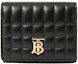 Buy Dompet Lipat Kecil Burberry Quilted Leather Lola Hitam / Emas Terang