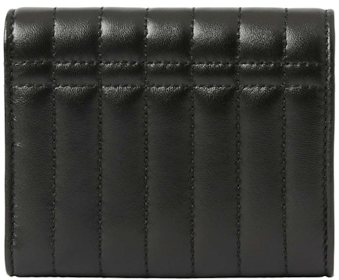 Dompet Lipat Kecil Burberry Quilted Leather Lola Hitam / Emas Terang Lookbook Dompet Lipat Kecil Burberry Quilted Leather Lola Hitam / Emas Terang