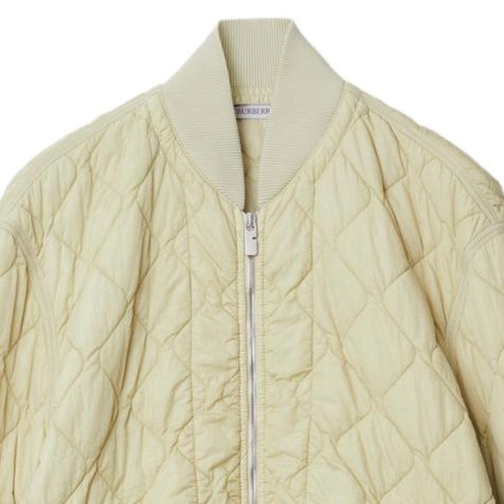 Sizing 巴宝莉菱格长袖棉夹克 纯白色外套 80838131