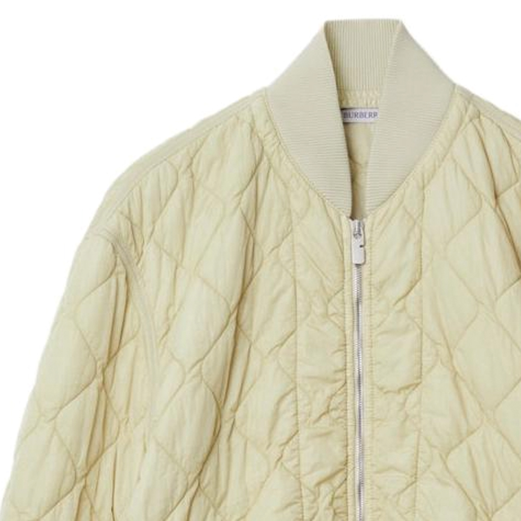 Cheap 巴宝莉菱格长袖棉夹克 纯白色外套 80838131