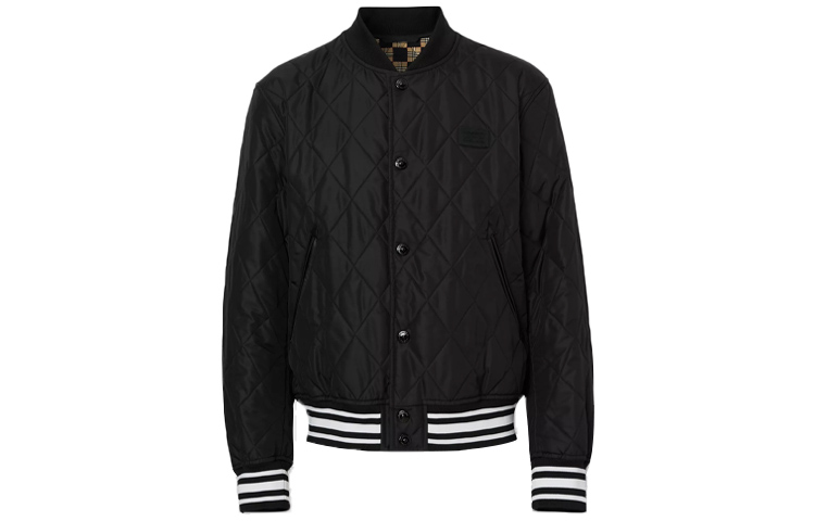 Burberry Quilted Nylon Canvas Jacket Black Mens 80308141