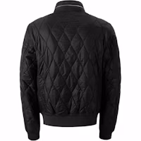 Lookbook Jaket Hitam Burberry Quilted Stand Collar Single-Breasted Outerwear. 40368721