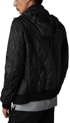 Burberry 黑色菱格紋立領單排扣外套 外衣 40368721 Purchase Burberry 黑色菱格紋立領單排扣外套 外衣 40368721