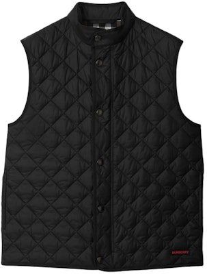 Burberry Quilted Stand Collar Vest Black Single-Breasted Design. 80841911 Buy Burberry Quilted Stand Collar Vest Black Single-Breasted Design. 80841911