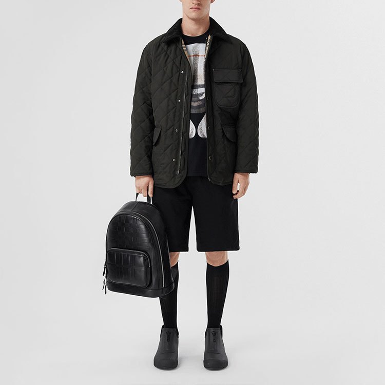 Burberry Quilted Temperature-Control Field Jacket Black Cotton Coat 80497821 圖 3