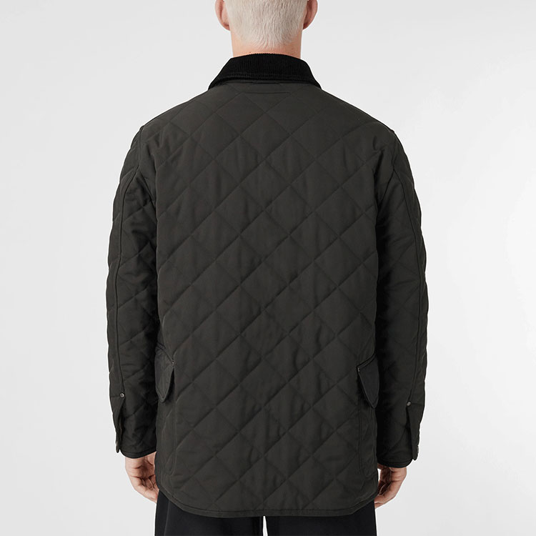 Burberry Quilted Temperature-Control Field Jacket Black Cotton Coat 80497821 圖 4