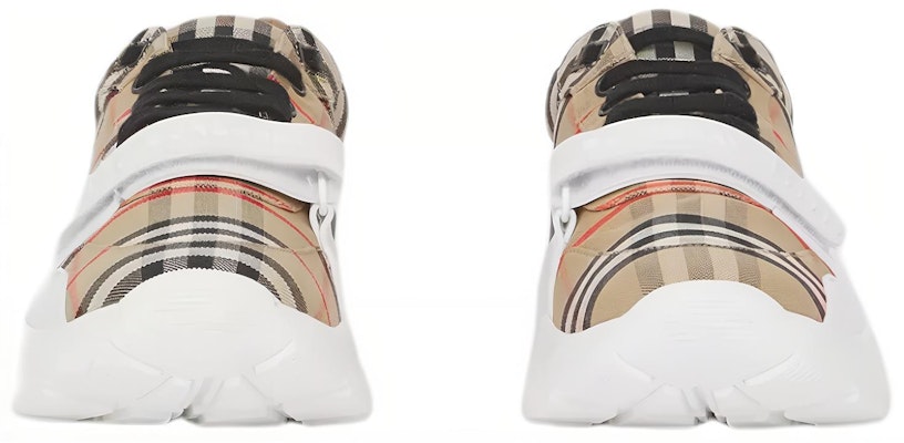 Burberry Ramsey Vintage Check Suede Leather Archive Biege White 80485771 Order Burberry Ramsey Vintage Check Suede Leather Archive Biege White 80485771