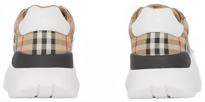 Burberry Ramsey Vintage Check Suede Leather Archive Biege White 80485771 Shop Burberry Ramsey Vintage Check Suede Leather Archive Biege White 80485771