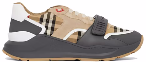 Sneakers Burberry Ramsey Vintage Suede Kulit Kelabu Archive Beige. 80310981 Order Sneakers Burberry Ramsey Vintage Suede Kulit Kelabu Archive Beige. 80310981