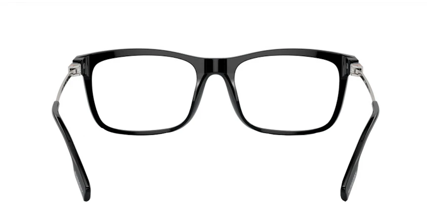 Burberry 長方形黑色金屬Logo鏡腳光學眼鏡 男女適用。 BE23843001 Shop Burberry 長方形黑色金屬Logo鏡腳光學眼鏡 男女適用。 BE23843001