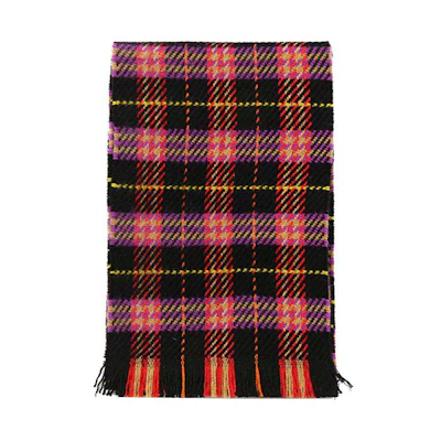 Burberry Red Check Wool Scarf Unisex Couples New Year Edition 4078329