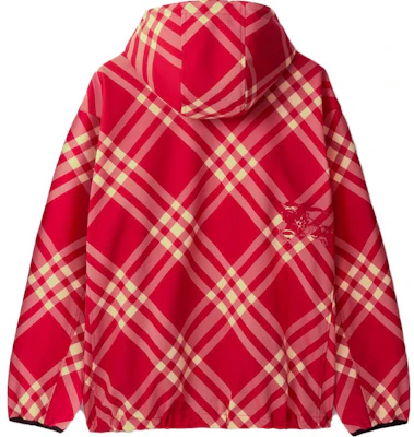 버버리 레드 체크무늬 후드 집업 캐주얼 재킷 80828021 Lookbook 버버리 레드 체크무늬 후드 집업 캐주얼 재킷 80828021