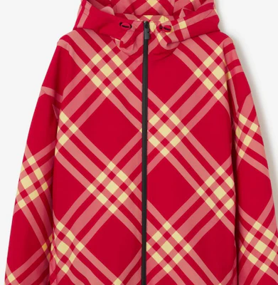 버버리 레드 체크무늬 후드 집업 캐주얼 재킷 80828021 Sizing 버버리 레드 체크무늬 후드 집업 캐주얼 재킷 80828021