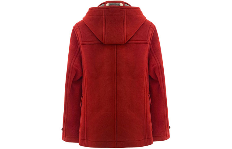Lookbook Burberry 紅色可拆式連帽粗呢大衣 80084951