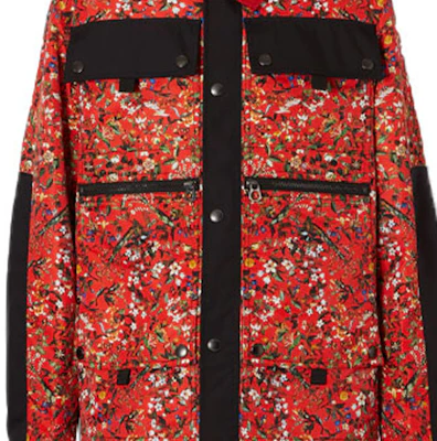 博柏利红色花卉印花单排扣休闲夹克. 80423741 Details for 博柏利红色花卉印花单排扣休闲夹克. 80423741