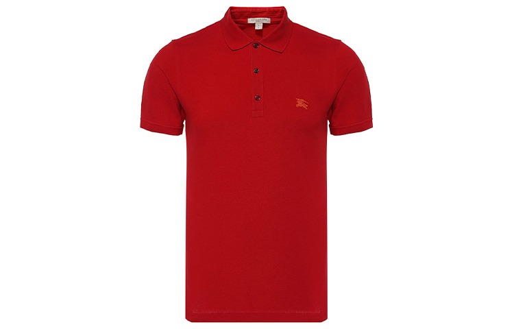 Order Polo Rojo Burberry con Insignia Bordada de Caballero Ecuestre. 39545581