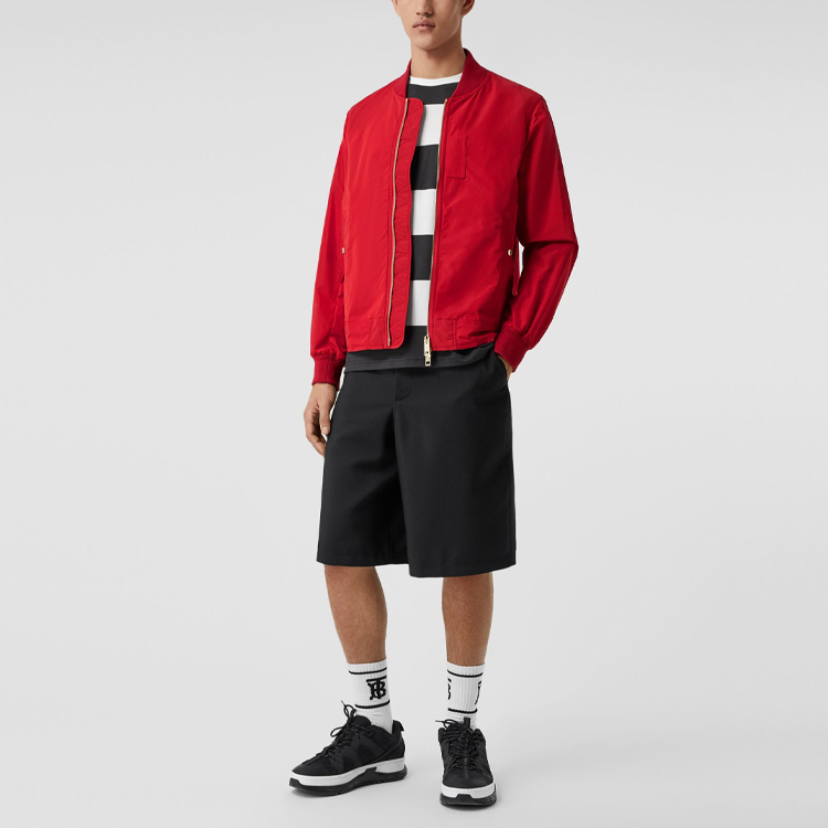 Burberry Red Solid Zip-Up Stand Collar Jacket 40561971 圖 5