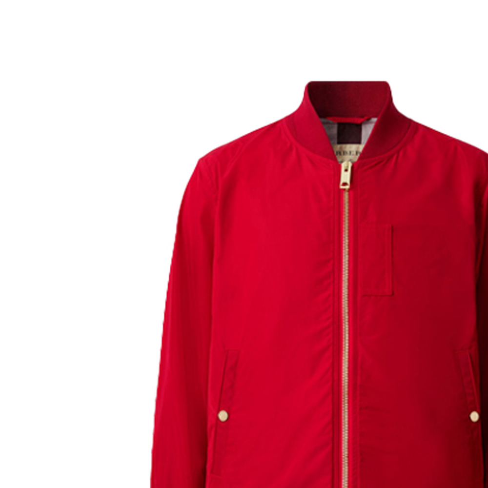 Burberry Red Solid Zip-Up Stand Collar Jacket 40561971 圖 6