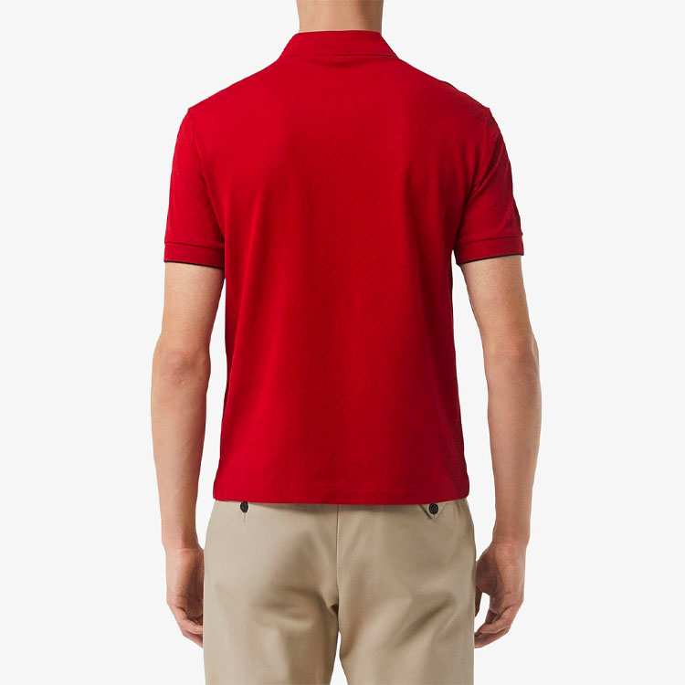 Burberry Red Trimmed Pique Short Sleeve Polo Shirt 80049711 圖 4