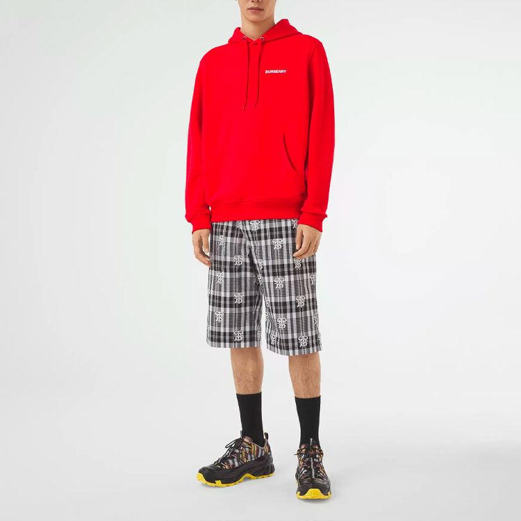 Burberry Red Unisex Hoodie with Logo Print 80370821 圖 3