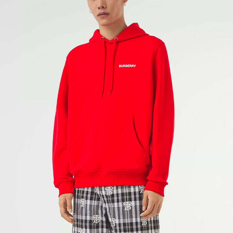 Burberry Red Unisex Hoodie with Logo Print 80370821 圖 5