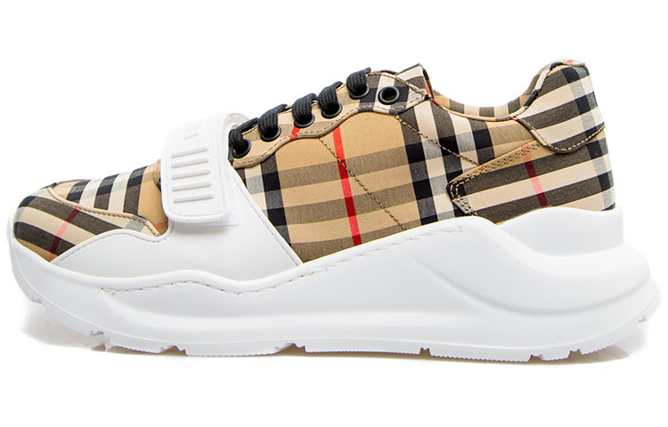Burberry Regis M 'Brown White Checkered Velcro Dad Shoe' 8046826