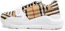 Buy Burberry Regis Lelaki 'Coklat Putih Kotak Velcro Kasut Ayah' 8046826