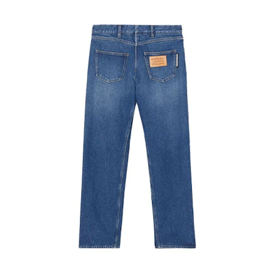 Burberry Relaxed Fit Reconstructed Indigo Jeans 80253761