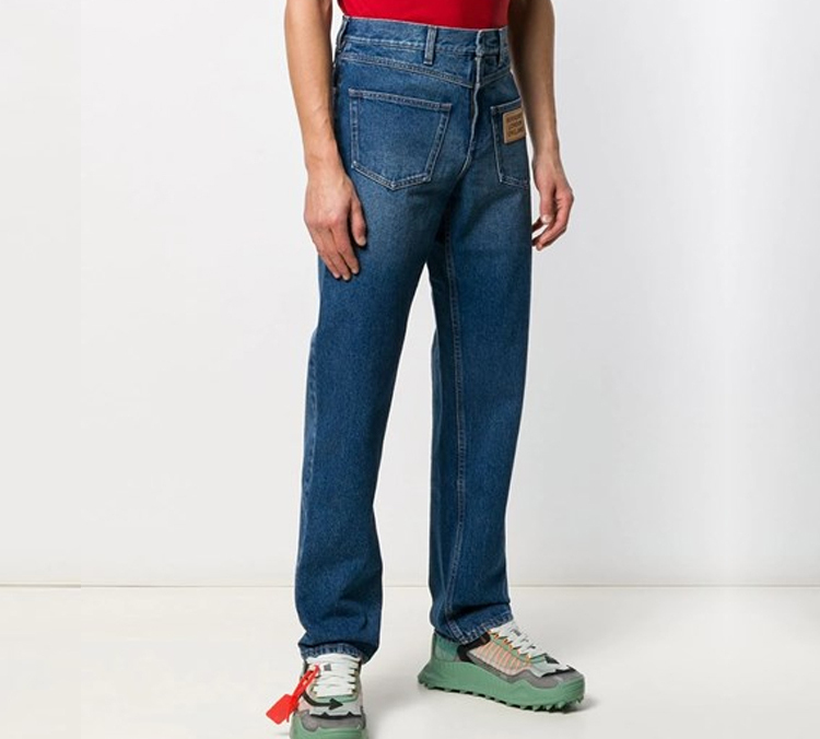 Purchase Burberry Relaxed Fit Reconstructed Indigo Jeans 80253761