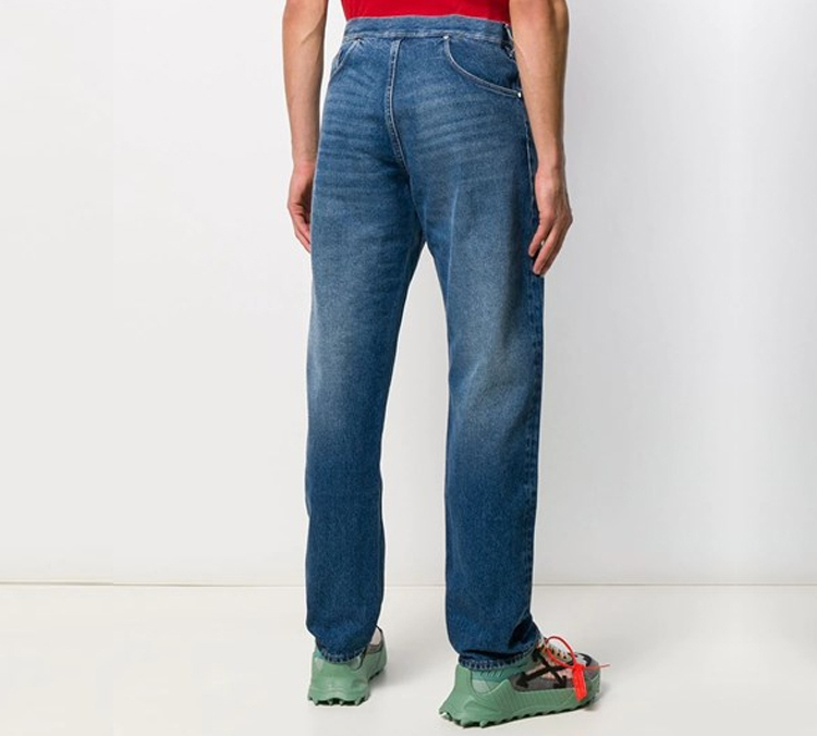 Details for Burberry Relaxed Fit Reconstructed Indigo Jeans 80253761