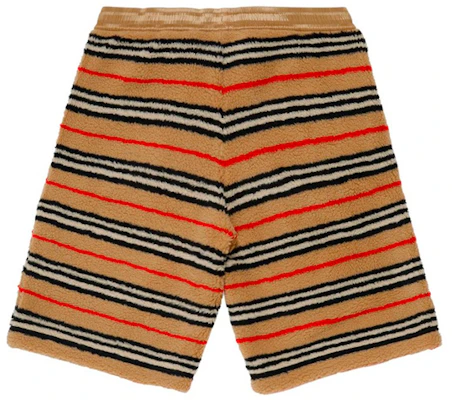 Burberry Relaxed Fit Striped Tie-Waist Shorts Beige Brown 80233531 Lookbook Burberry Relaxed Fit Striped Tie-Waist Shorts Beige Brown 80233531