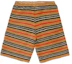 Lookbook Burberry Relaxed Fit Striped Tie-Waist Shorts Beige Brown 80233531