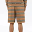 Shop Burberry Relaxed Fit Striped Tie-Waist Shorts Beige Brown 80233531