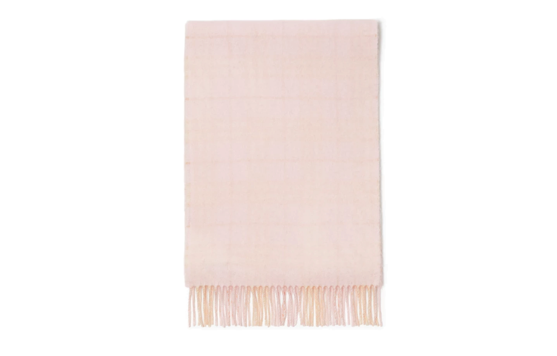 Burberry Reversible Check Cashmere Scarf Unisex Couple Style Pink 80832761 圖 3
