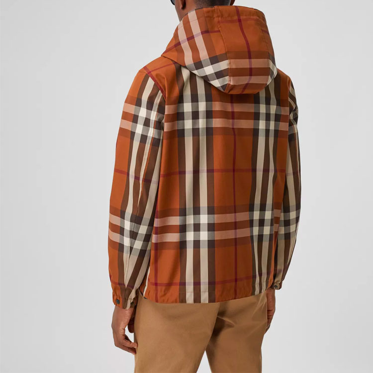 Burberry Reversible Check Hooded Jacket Deep Birch Brown 80369161 圖 8