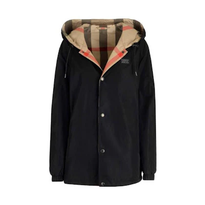 Burberry Reversible Check Hooded Jacket Multicolor 8044040