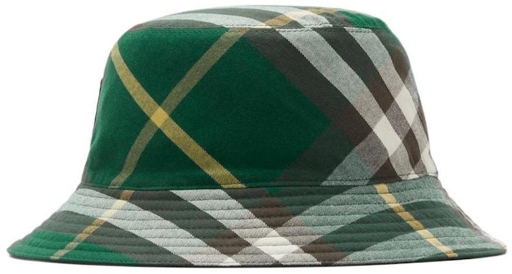 버버리 리버서블 체크 폴리에스터 코튼 버킷햇 그린 유니섹스 커플 스타일 80825711 Shop 버버리 리버서블 체크 폴리에스터 코튼 버킷햇 그린 유니섹스 커플 스타일 80825711
