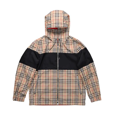 Burberry Reversible Classic Check Hooded Jacket in Archive Beige 80368941