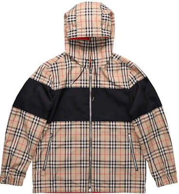 Burberry Reversible Classic Check Hooded Jacket in Archive Beige 80368941 Order Burberry Reversible Classic Check Hooded Jacket in Archive Beige 80368941