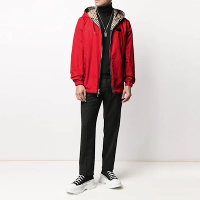Burberry Reversible Classic Check Hooded Jacket in Archive Beige 80368941 Details for Burberry Reversible Classic Check Hooded Jacket in Archive Beige 80368941