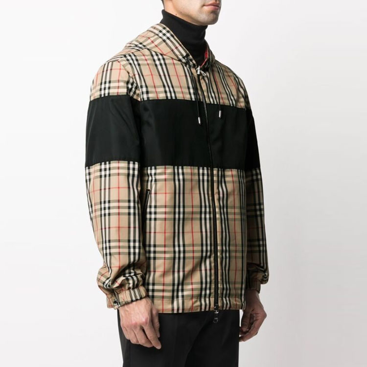 Burberry Reversible Classic Check Hooded Jacket in Archive Beige 80368941 圖 8