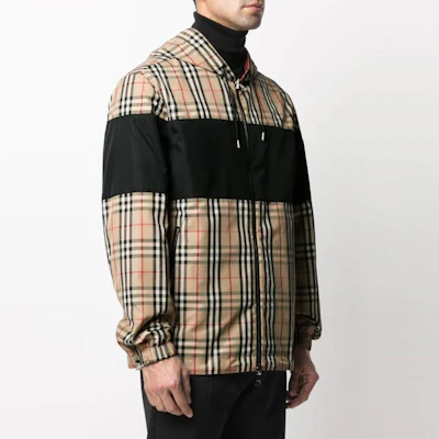 Burberry Reversible Classic Check Hooded Jacket in Archive Beige 80368941 Cheap Burberry Reversible Classic Check Hooded Jacket in Archive Beige 80368941