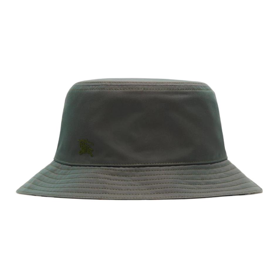 Burberry Reversible Cotton Bucket Hat Green Unisex Couple Design. 80883631
