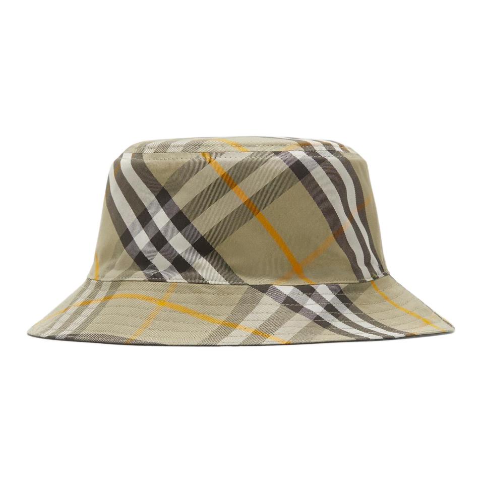 Lookbook Burberry 經典雙面純棉綠色漁夫帽 情侶款 男女通用設計 80883631