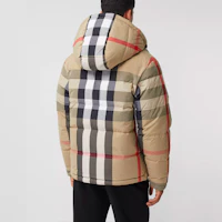 Details for Burberry 男士可拆卸連帽雙面羽絨冬季外套 黑色 80331151